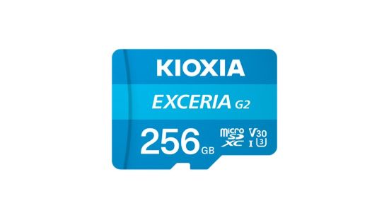 Obrázek KIOXIA microSDXC Karta EXCERIA G2 256GB, UHS-I U3 V30, s Adaptérem
