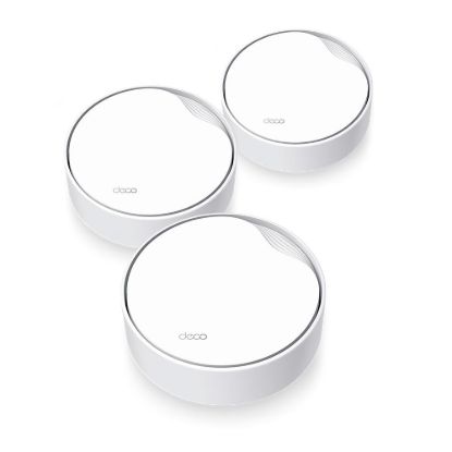 Obrázek TP- Link Deco X50- PoE (3- pack) WiFi6 Mesh (AX3000, 2, 4GHz/ 5GHz, 1x2, 5GbELAN/ WAN, 1xGbELAN/ WAN, 1xPoE)