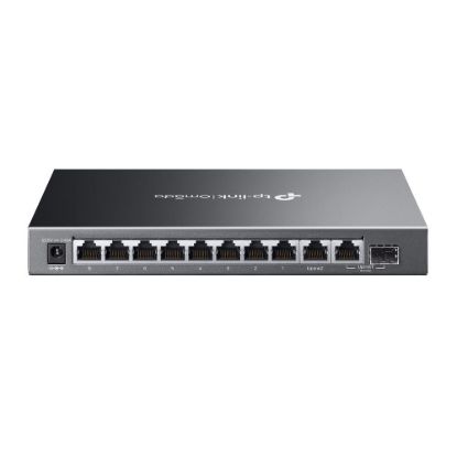 Obrázek TP- Link OMADA switch ES210GMP (9xGbE, 1xGbE/ SFPcombo, 8xPoE+, 123W, fanless)