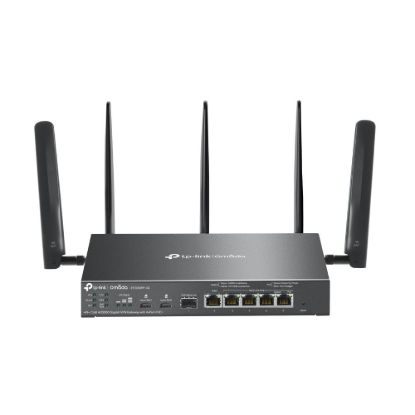 Obrázek TP- Link ER706WP- 4G OMADA VPN 4G+Cat6 router (AX3000, 1xSFP WAN/ LAN, 1xGbEWAN, 4xGbELAN/ WAN, 4xPoE+, 45W, 2xnanoSIM)