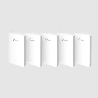 Obrázek TP- Link EAP615- Wall(5- pack) OMADA WiFi6 AP (AX1800, 2, 4GHz/ 5GHz, 4xGbELAN, 1xPoE- in, 1xPoE- out, 13W)