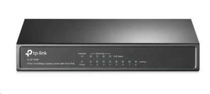 Obrázek TP- Link switch TL- SF1008P (8x100Mb/ s, 4xPoE+, 66W, fanless)