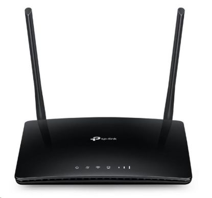 Obrázek TP- Link TL- MR6400 WiFi4 router (N300, 4G LTE, 2, 4GHz, 3x100Mb/ s LAN, 1x100Mb/ s LAN/ WAN, 1xmicroSIM)