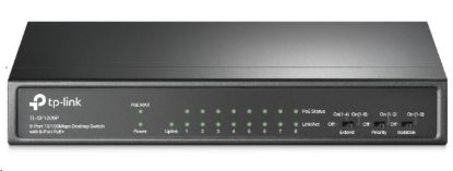 Obrázek TP- Link CCTV switch TL- SF1009P (8x100Mb/ s, 1x100Mb/ s uplink, 8xPoE+, 65W, fanless)