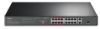 Obrázek TP- Link CCTV switch TL- SL1218P (16 x 100Mb/ s, 1xGbE uplink, 1xGbE/ 1xSFP combo uplink, 16xPoE+, 150 W)
