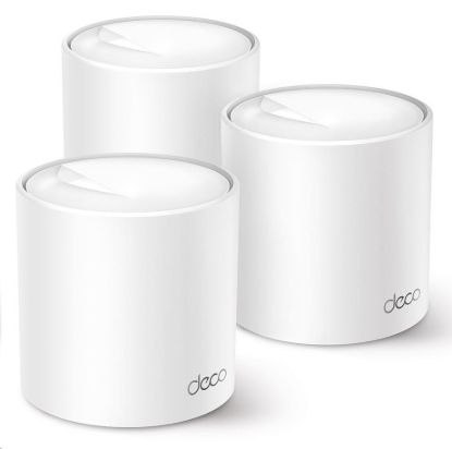 Obrázek TP- Link Deco X50(3- pack) WiFi6 Mesh (AX3000, 2, 4GHz/ 5GHz, 3xGbELAN/ WAN)