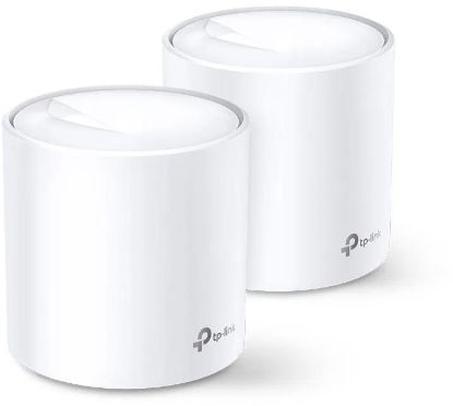 Obrázek TP- Link Deco X60(2- pack) WiFi6 Mesh (AX5400, 2, 4GHz/ 5GHz, 2xGbELAN/ WAN)