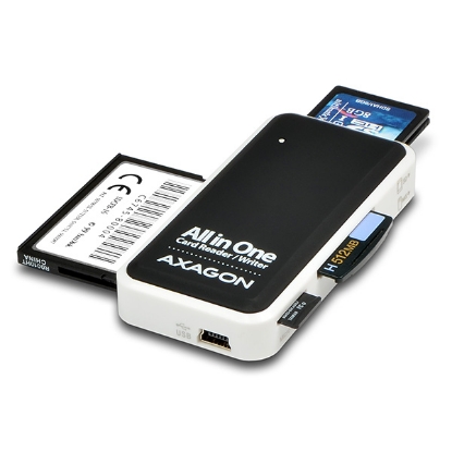 Obrázek AXAGON CRE-X1, USB 2.0 externí MINI čtečka 5-slot ALL-IN-ONE