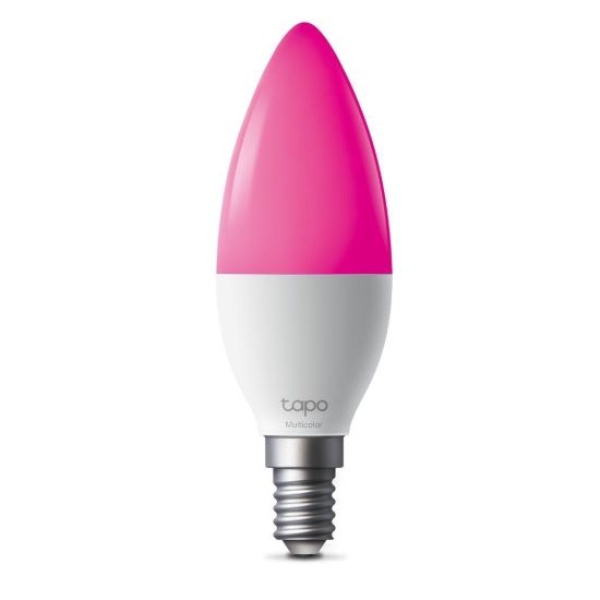 Obrázek TP-Link Tapo L430C chytrá WiFi stmívatelná LED žárovka (barevná,2500K-6500K,470lm,2,4GHz,E14)