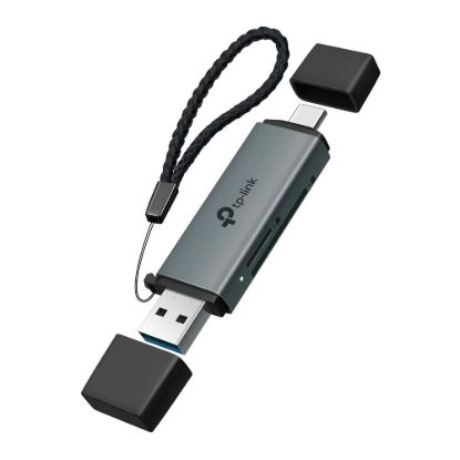 Obrázek TP-Link UA430D čtečka karet (1xUSB-C3.2Gen1,1xUSB-A3.2Gen1,1xmicroSD,1xSD)