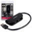 Obrázek AXAGON HUE-X4B, 4x USB2.0 READY hub, černý