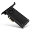 Obrázek AXAGON PCEM2-DC, PCIe x4 - M.2 NVMe M-key + SATA B-key slot adaptér, chladič, LP