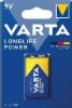 Obrázek Varta 6LR61/ 1BP Longlife POWER 9V (HIGH ENERGY) 6LP3146