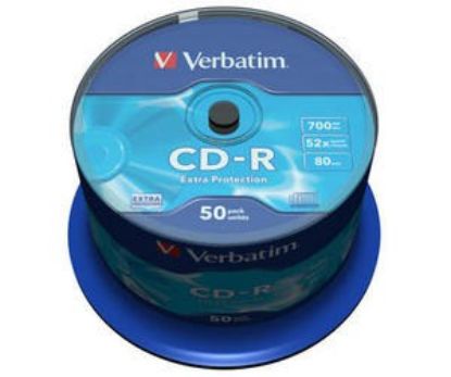Obrázek VERBATIM CD-R(50-Pack)Spindle/Extra Protection/DL/52x/700MB