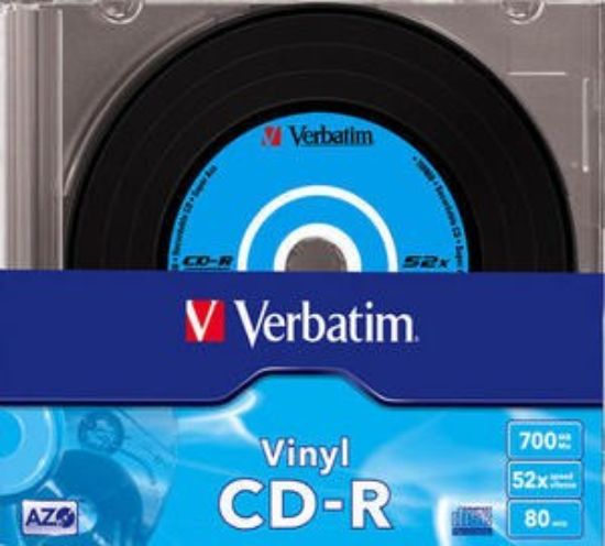 Obrázek VERBATIM CD-R(10-Pack)Slim/Vinyl/DLP/52x/700MB