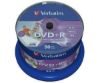 Obrázek VERBATIM DVD+R(50- Pack)Spindle/ Printable/ 16x/ 4.7 GB/ DLP