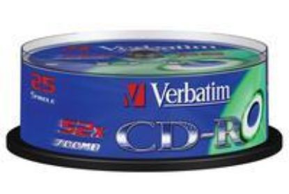 Obrázek BAZAR VERBATIM CD-R(25-Pack)Spindle/Extra Protection/DL/52x/700MB - Poškozený obal