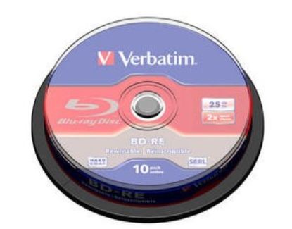 Obrázek VERBATIM BD-RE SL(10-pack)Blu-Ray/spindle/2x/25GB