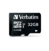 Obrázek VERBATIM MicroSDHC karta 32 GB Pro, U3 + adaptér