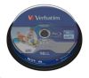 Obrázek VERBATIM BD- R SL Datalife HTL (10- pack)Blu- Ray/ Spindle/ 6x/ 25 GB Wide Printable