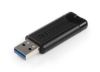 Obrázek VERBATIM Flash Disk PinStripe USB 3.0, 32 GB - černá