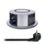 Obrázek Solight 3z + USB A+C 20W PD, Wireless 10W, výsuvný blok zásuvek, 2m, stříbrný