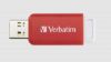 Obrázek VERBATIM Flash Disk 16 GB DataBar USB 2.0 Drive, červená