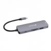 Obrázek VERBATIM Hub USB- C Pro Multiport 8 Port, 3x USB 3.2, 1x USB- C, 2xHDMI, microSD/ SD, šedá