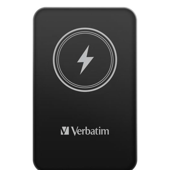 Obrázek VERBATIM Powerbanka Charge 'n' Go, Magnetická, 5000 mAh, USB-C, Černá