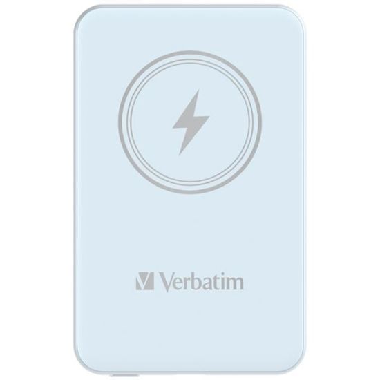 Obrázek VERBATIM Powerbanka Charge 'n' Go, Magnetická, 5000 mAh, USB-C, Modrá