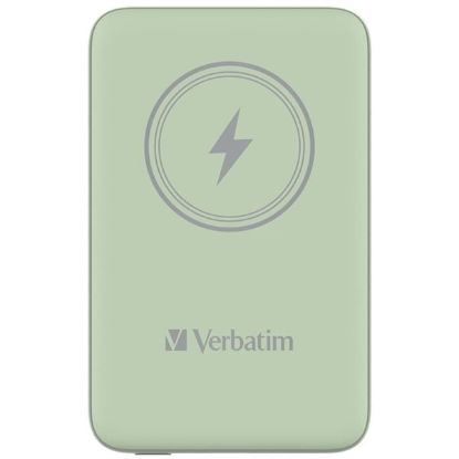 Obrázek VERBATIM Powerbanka Charge 'n' Go, Magnetická, 10000 mAh, USB-C, Zelená