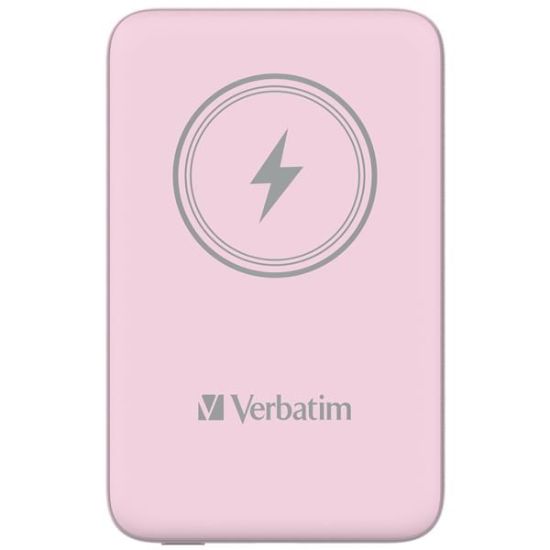 Obrázek VERBATIM Powerbanka Charge 'n' Go, Magnetická, 10000 mAh, USB-C, Růžová