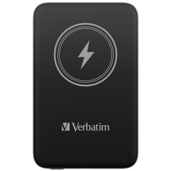 Obrázek Bazar- VERBATIM Powerbanka Charge 'n' Go, Magnetická, 10000 mAh, USB-C, Černá Rozbaleno