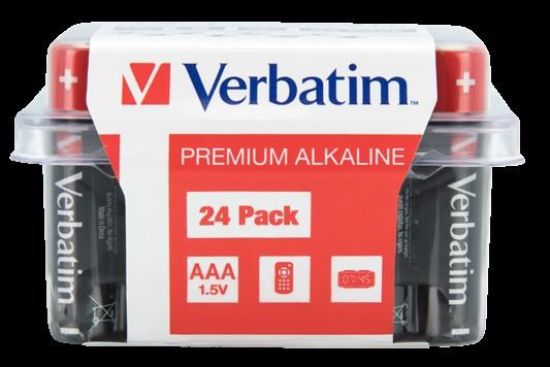 Obrázek Bazar - VERBATIM  Alkalická Baterie AAA 24 Pack / LR03 poškozený obal