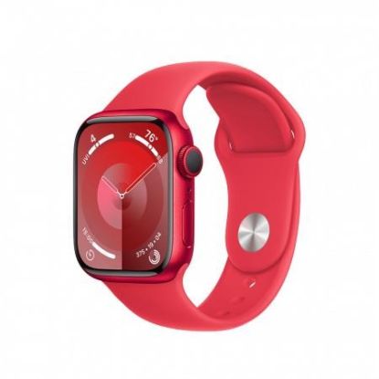 Obrázek APPLE Watch Series 9 GPS 41mm RED Aluminium Case with RED Sport Band - S/M