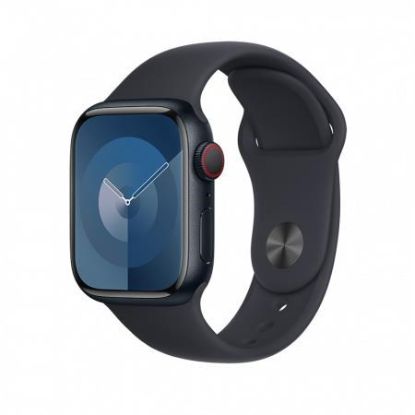 Obrázek APPLE Watch Series 9 GPS + Cellular 45mm Midnight Aluminium Case with Midnight Sport Band - S/M
