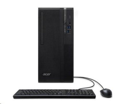Obrázek ACER PC Veriton VS2720G, i5-14400,8GB DDR5,512GB M.2 SSD,Wifi,DVD±RW,USB KB+mouse,W11P,300W,Black
