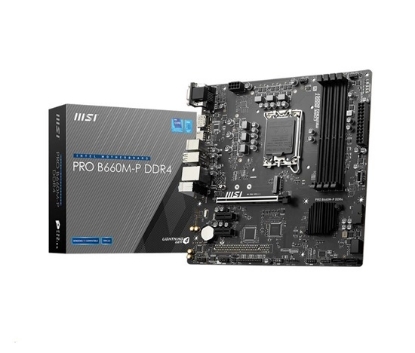 Obrázek BAZAR - MSI MB Sc LGA1700 PRO B660M-P DDR4, Intel B660, 4xDDR4, 1xDP, 1xHDMI, 1xVGA, mATX - Po opravě (Bez příšlušenství