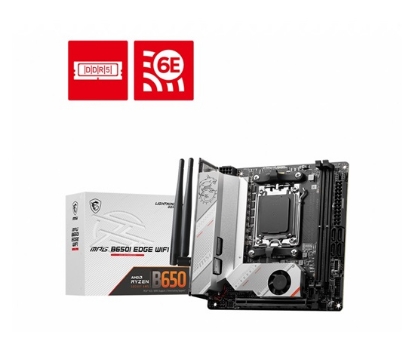 Obrázek BAZAR - MSI MB Sc AM5 MPG B650I EDGE WIFI, AMD B650, 2xDDR5, 1xHDMI, WI-FI, mini-ITX - Po opravě (Bez příšlušenství)