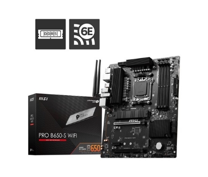 Obrázek BAZAR - MSI MB Sc AM5 PRO B650-S WIFI, AMD B650, 4xDDR5, 1xDP, 1xHDMI, WI-FI - Poškozený obal (Komplet)