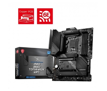 Obrázek BAZAR - MSI MB Sc LGA1700 MAG B660 TOMAHAWK WIFI, Intel B660, 4xDDR4, 1xDP, 1xHDMI, WI-FI - Po opravě (Bez příšlušenství