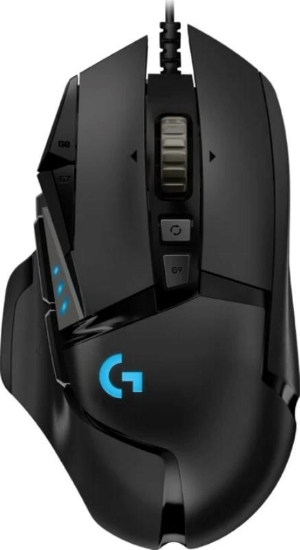 Obrázek Logitech Herní myš G502 Hero, USB, Drátová USB, 16000 DPI, černá