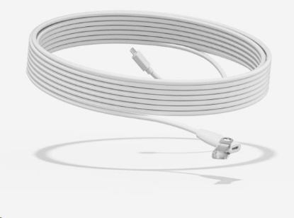Obrázek Logitech kabel pro Stolní mikrofony Rally, Prodlužovací kabel, 10m, bílá