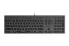 Obrázek A4tech Klávesnice FX60, Podsvícená bílá, USB, CZ, šedá
