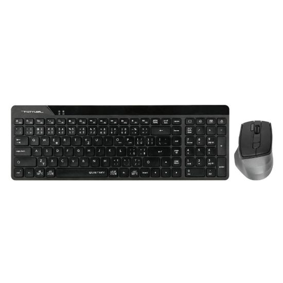 Obrázek A4tech FG2400 Air2, bezdrátový kancelářský set klávesnice s myší, CZ, černá