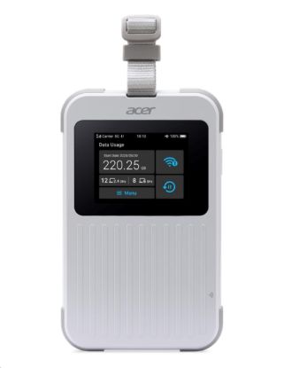 Obrázek ACER Router Connect Enduro M6E,20GB SIMO,5G,LTE,2.4" touch display,Wifi,NFC,USB-C,2.4GHz,8000mAh,White