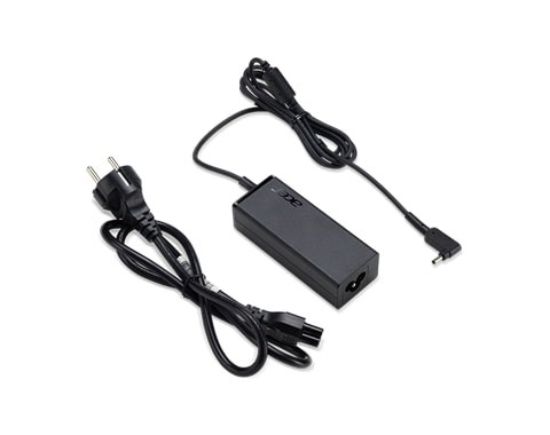 Obrázek ACER ADAPTER 45W_3mm 19V ADAPTER, Black - EU and UK POWER CORD - pro zařízení s AC adapterem 45W 3mm
