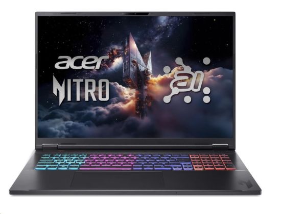 Obrázek ACER NTB Nitro 18 AI (AN18-61-R013),AI 9 365,18" 2560x1600,32GB,1TB SSD,RTX 5070,W11 Home,Obsidian Black