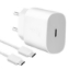 Obrázek Samsung síťová nabíječka EP-TA800EWE + kabel EP-DA905BWE USB-C, 25W, bílá, (bulk)