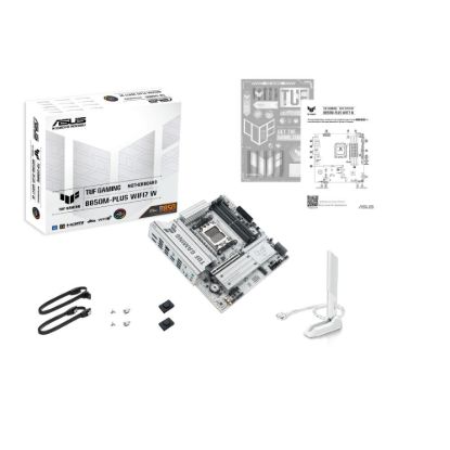 Obrázek ASUS MB Sc AM5 TUF GAMING B850M- PLUS WIFI7 W, AMD B850, 4x DDR5, 1xDP1, 1xHDMI, WIFI, mATX